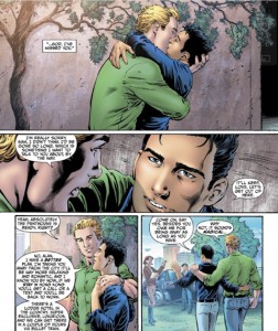 第1代綠光戰警艾倫史考特（Alan Scott）將於下周出刊的漫畫中親吻男友